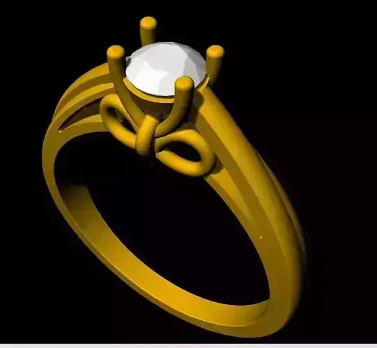 Solitaire Ring 3dm file