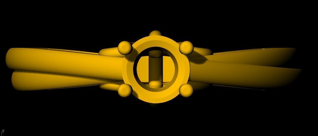 Solitaire Ring 3dm file 3D print model_3