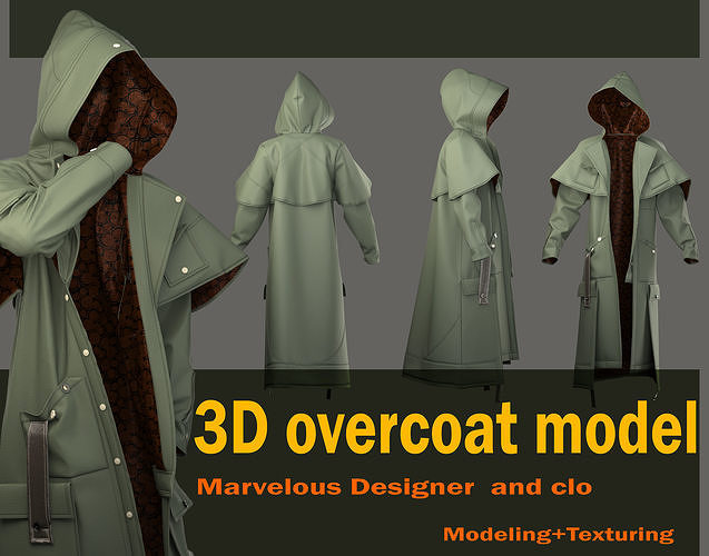 overcoat model 3D model