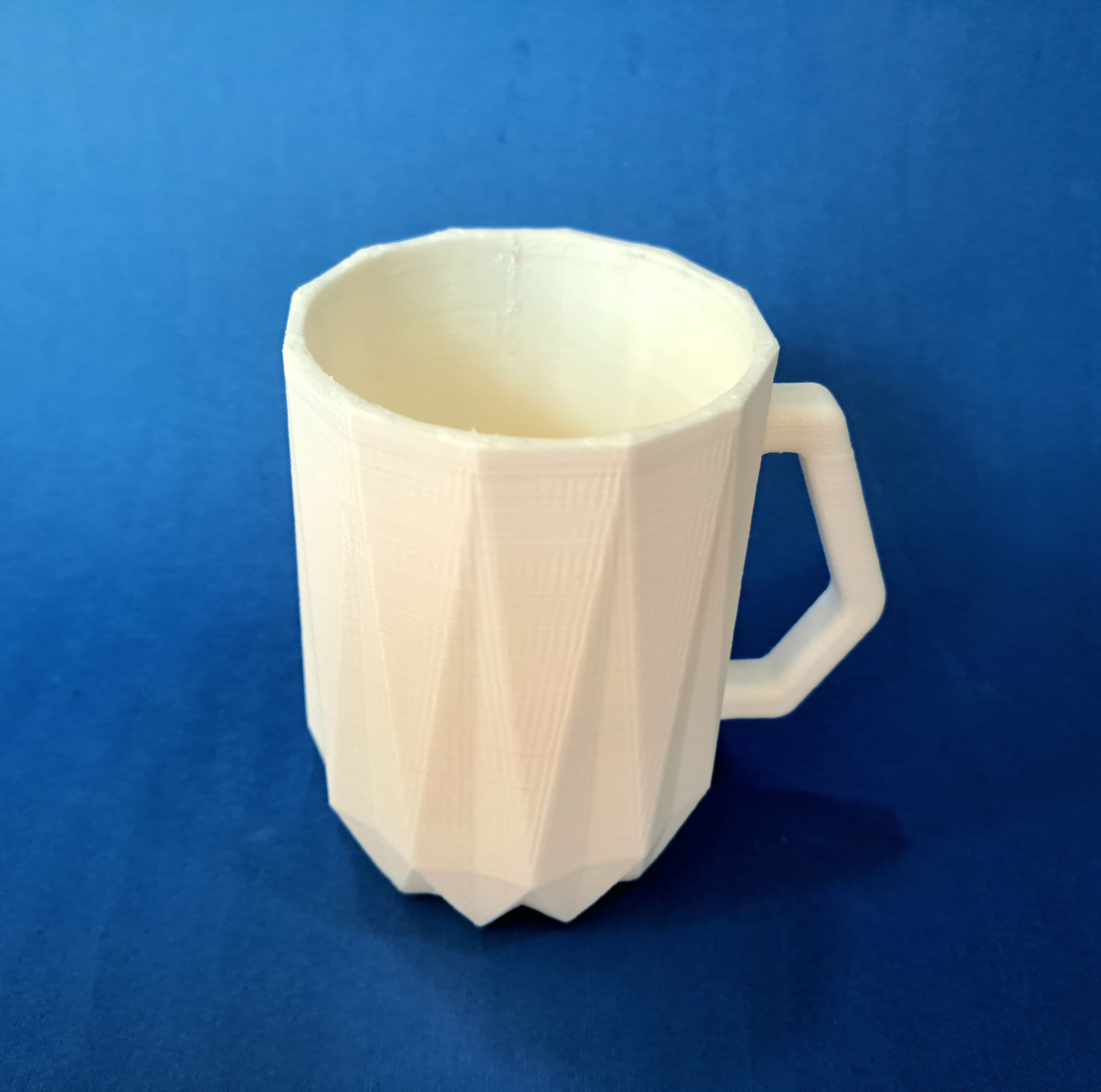 Lowpoly Mug 3D print model_3