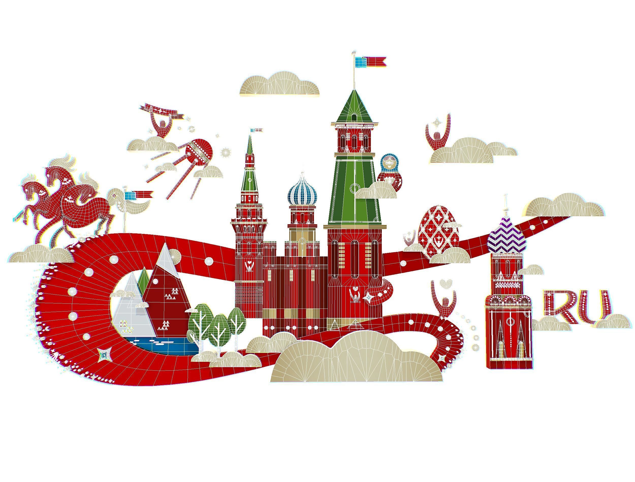 Russian classical Ornament Symbol Art Texture_16