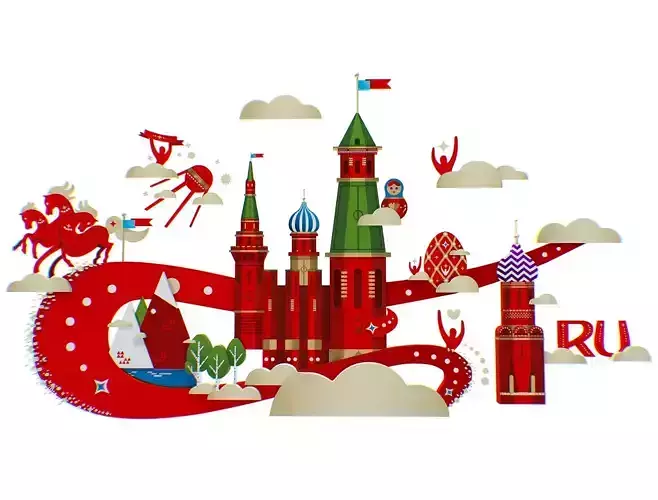 Russian classical Ornament Symbol Art