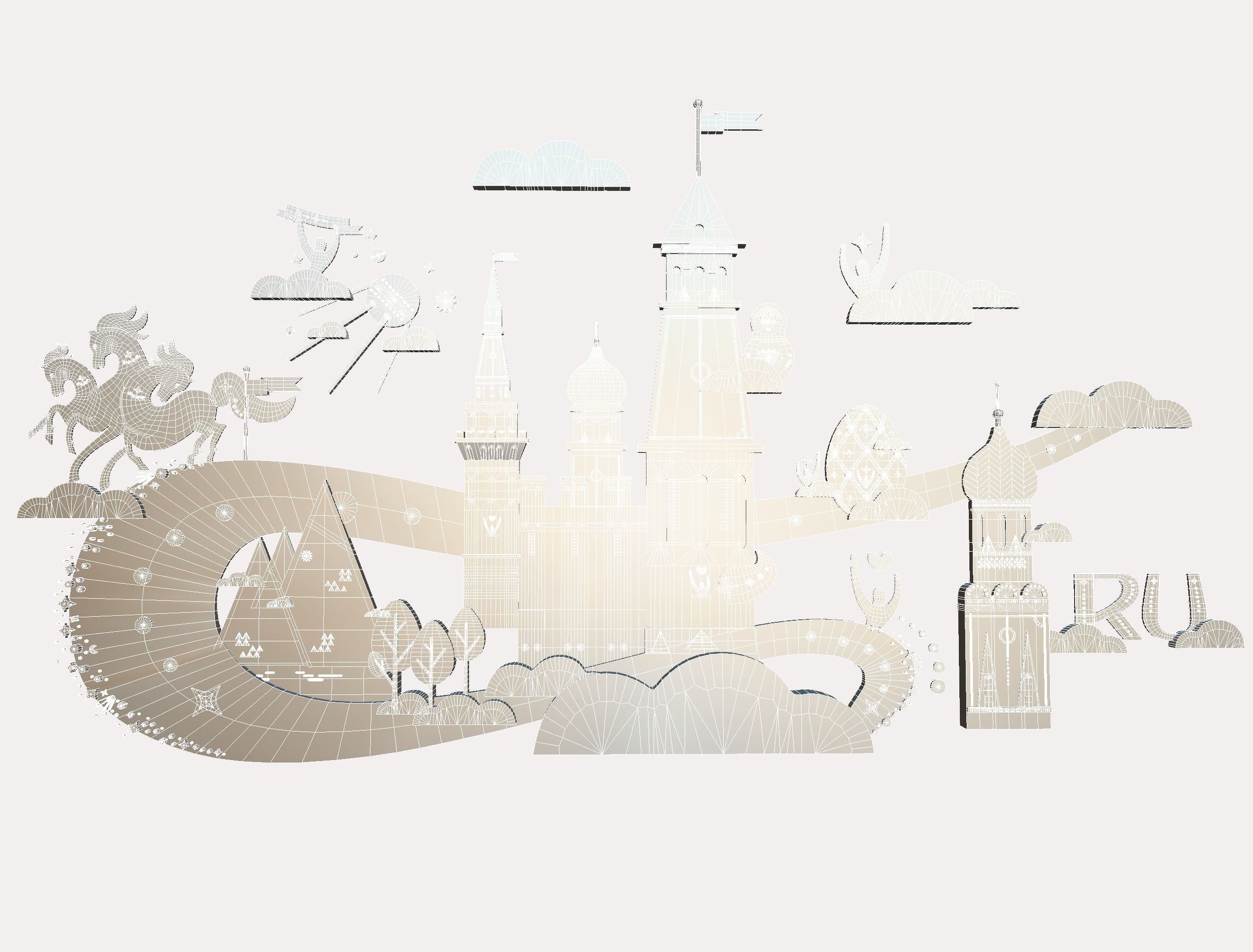 Russian classical Ornament Symbol Art Texture_17