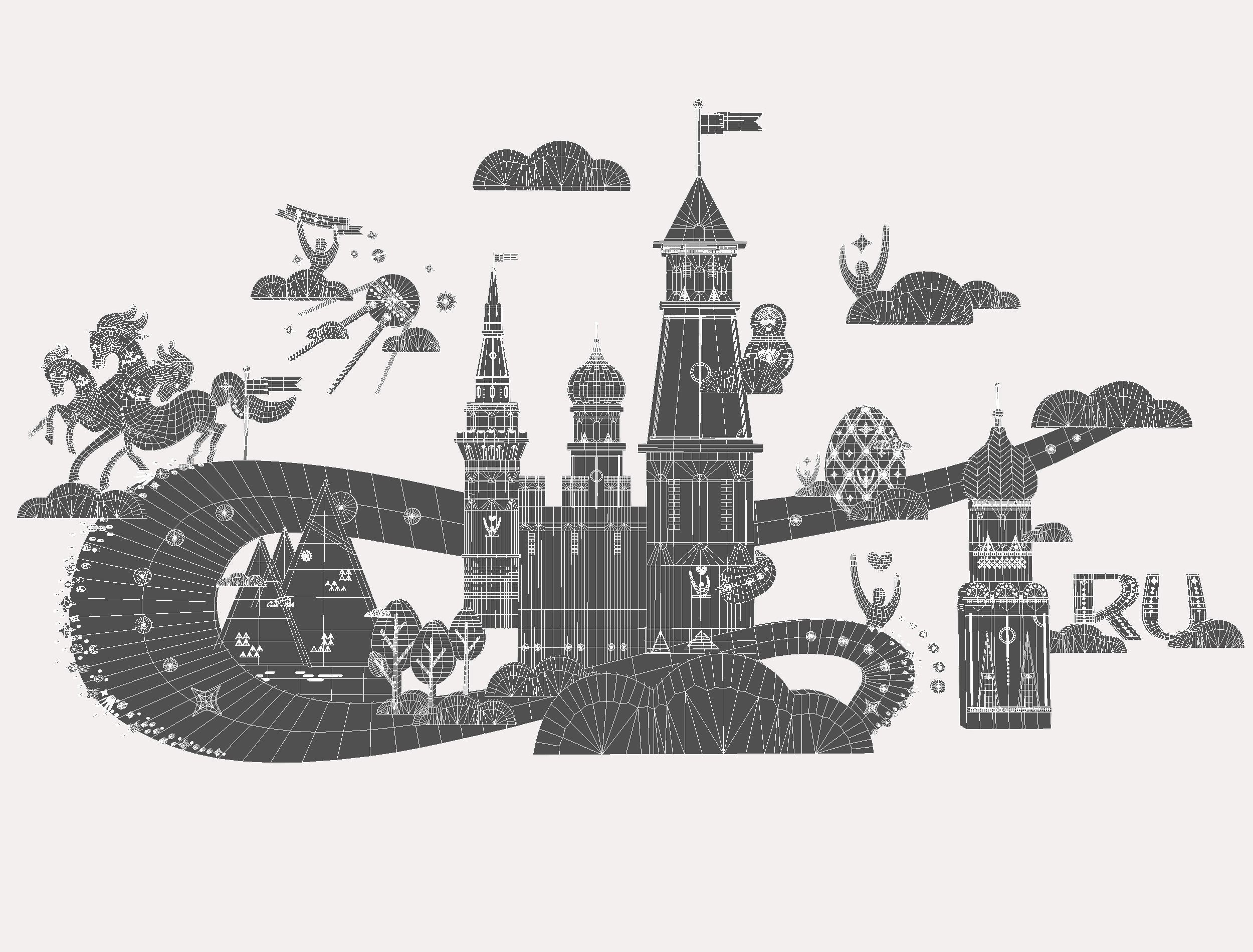 Russian classical Ornament Symbol Art Texture_20