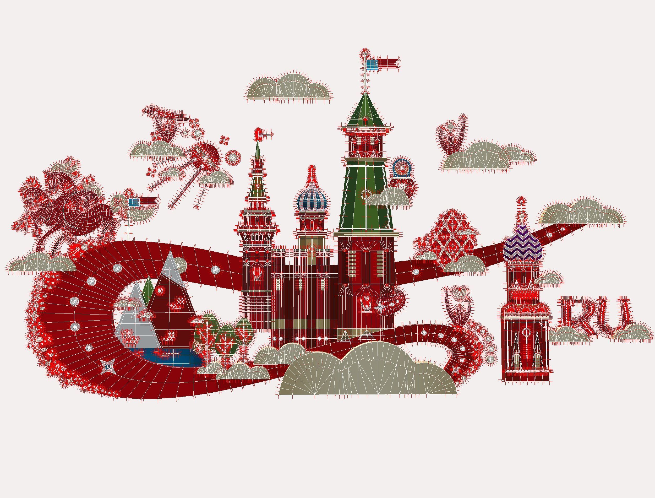 Russian classical Ornament Symbol Art Texture_19