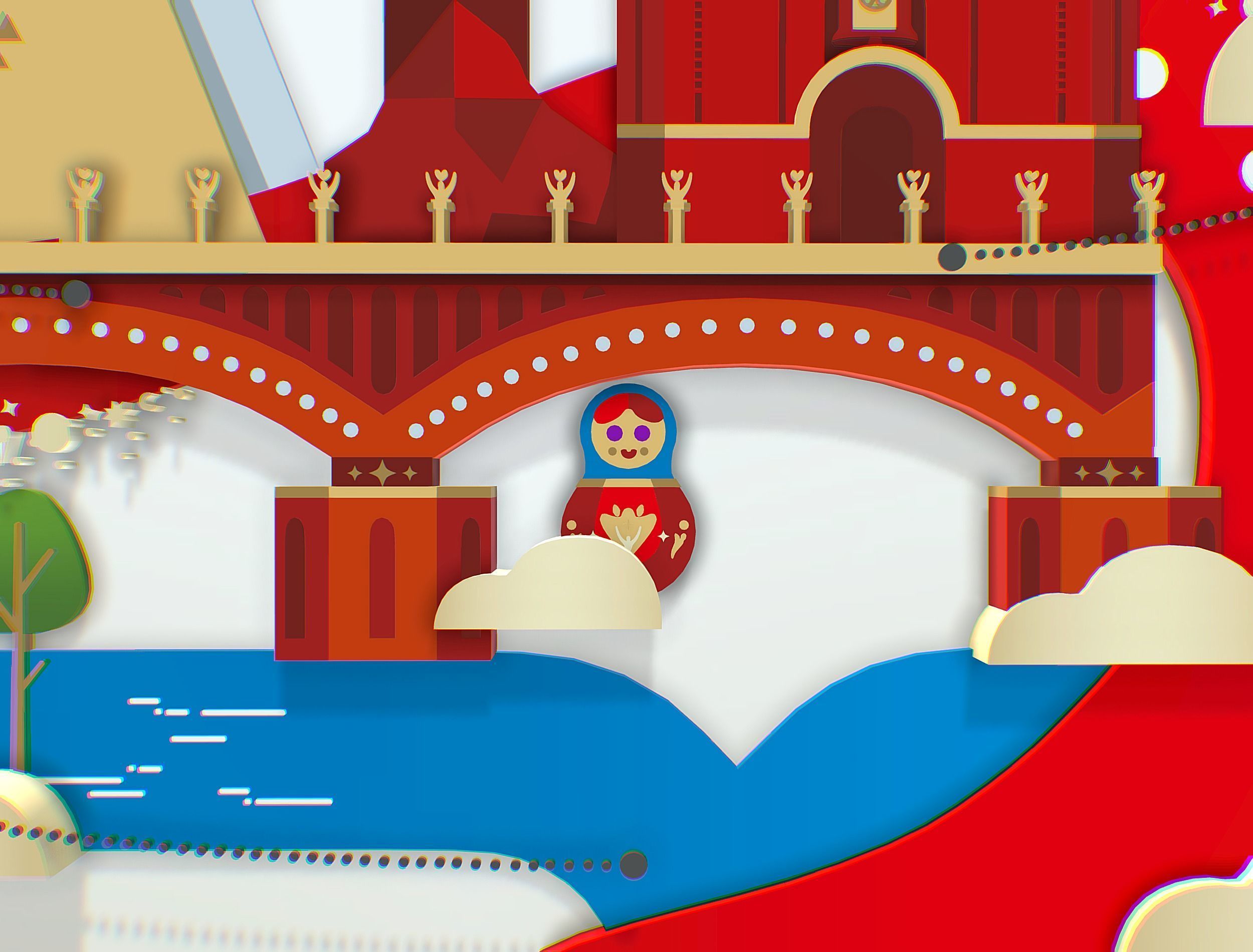 Russian classic Ornament Symbol NIZHNY NOVGOROD Texture_14