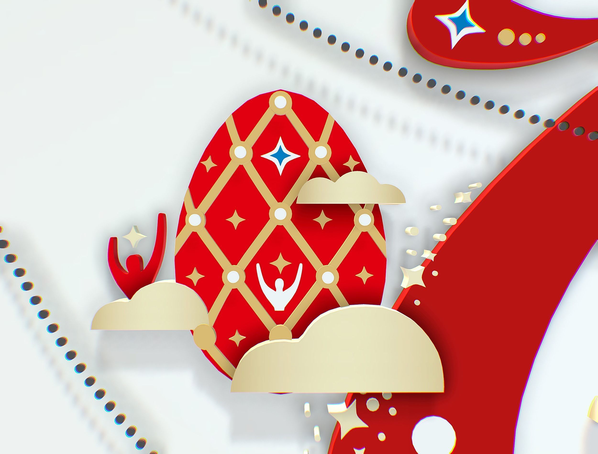 Russian classic Ornament Symbol NIZHNY NOVGOROD Texture_9