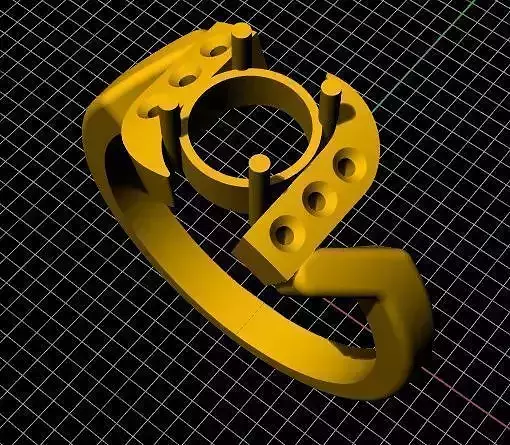 Cluster Ring 3dm file