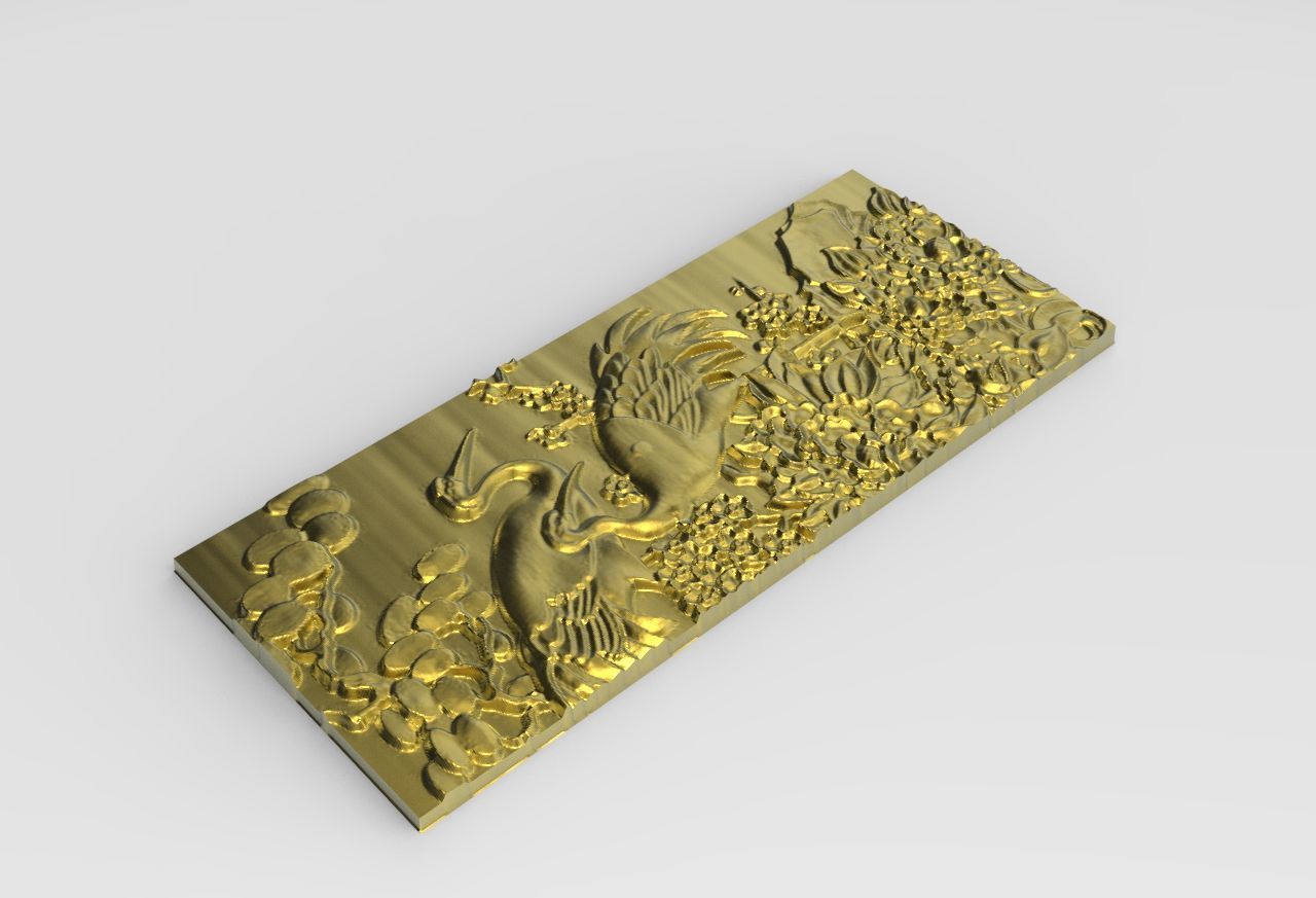 STORK 3D MODEL RELIEF 3D print model_2