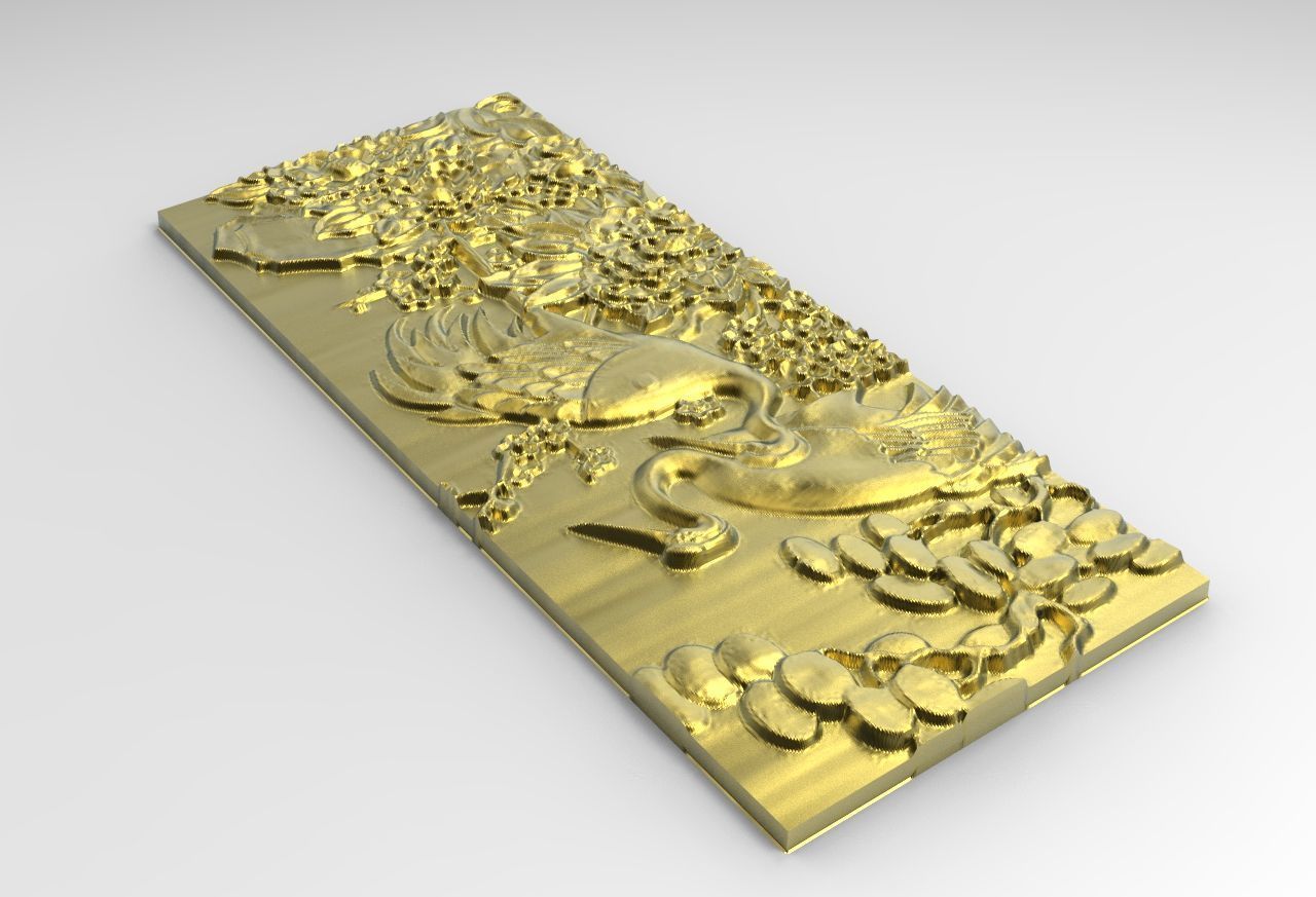 STORK 3D MODEL RELIEF 3D print model_4