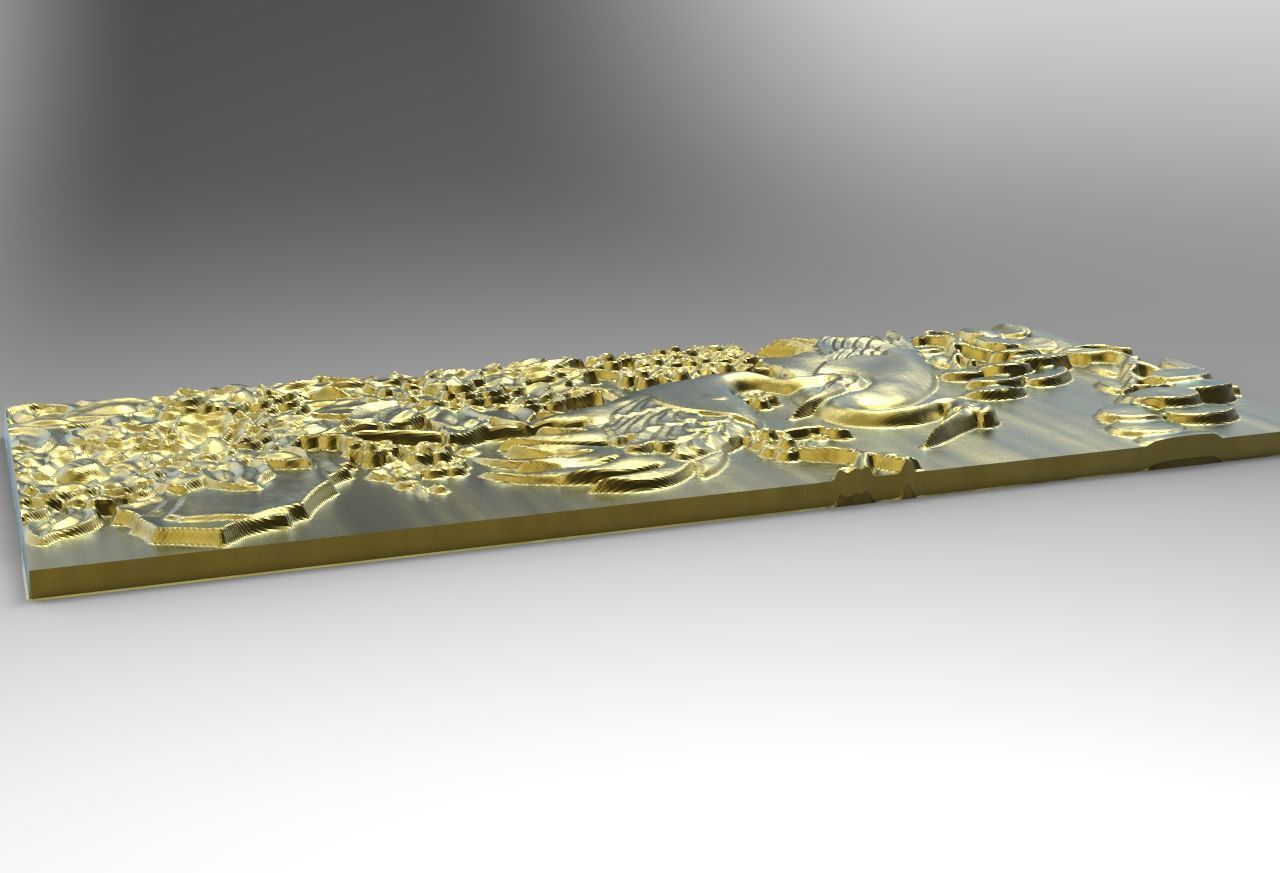 STORK 3D MODEL RELIEF 3D print model_3