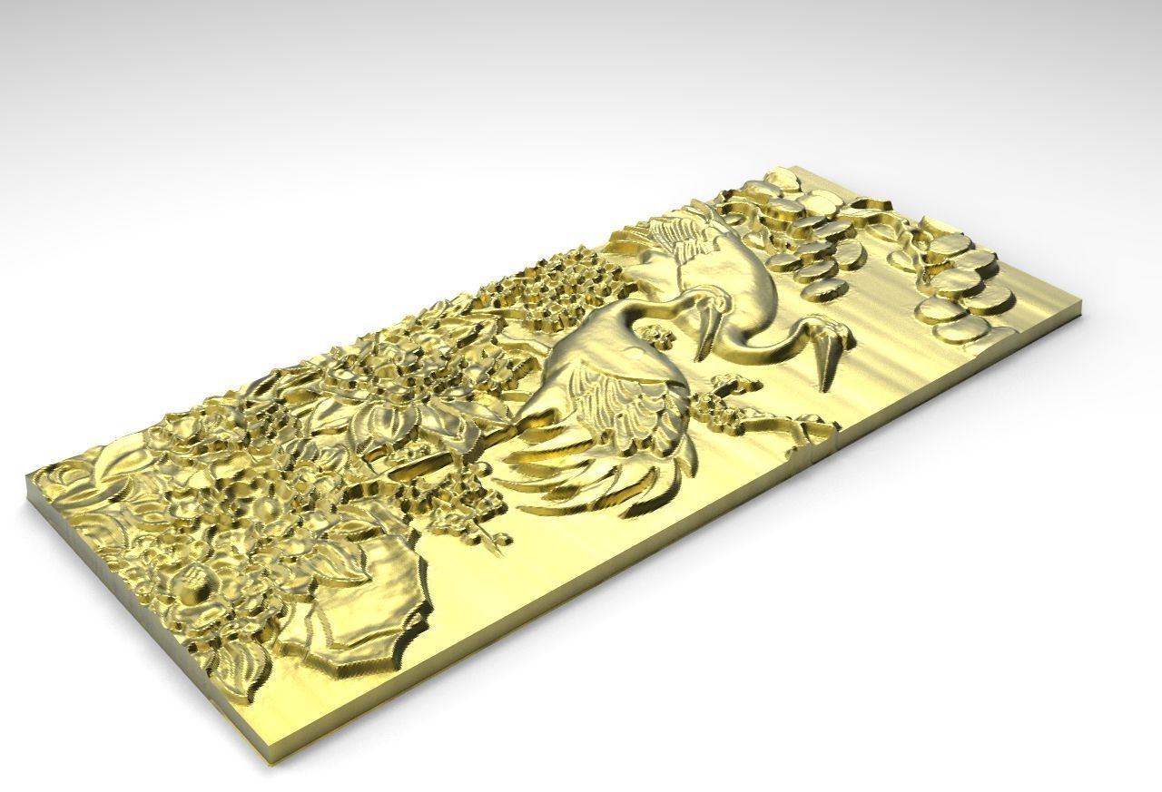 STORK 3D MODEL RELIEF 3D print model_1