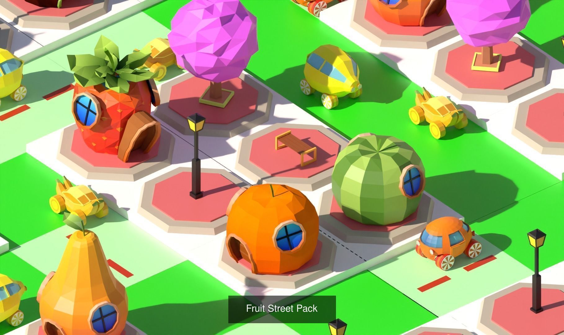 Low Poly Pack All  Assets CGmano 3D Model Collection_41