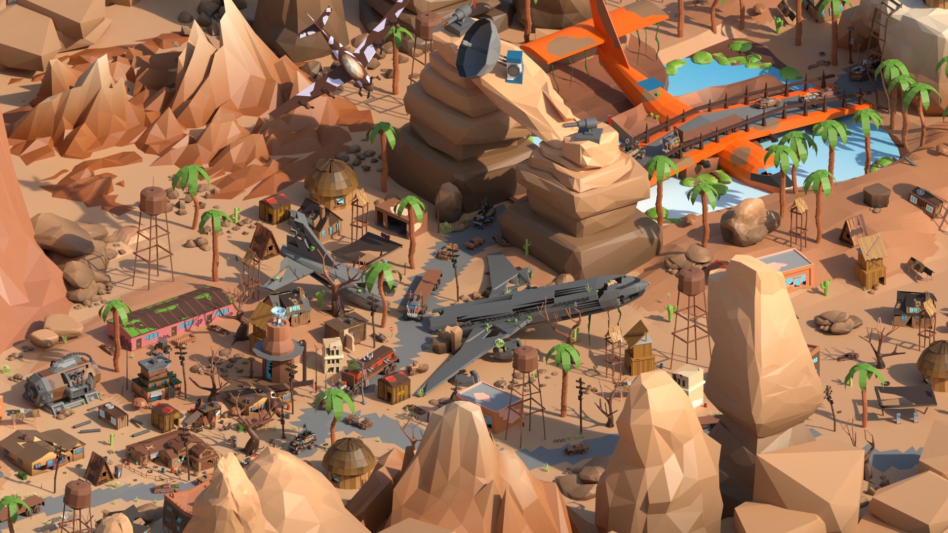 Low Poly Pack All  Assets CGmano 3D Model Collection_76