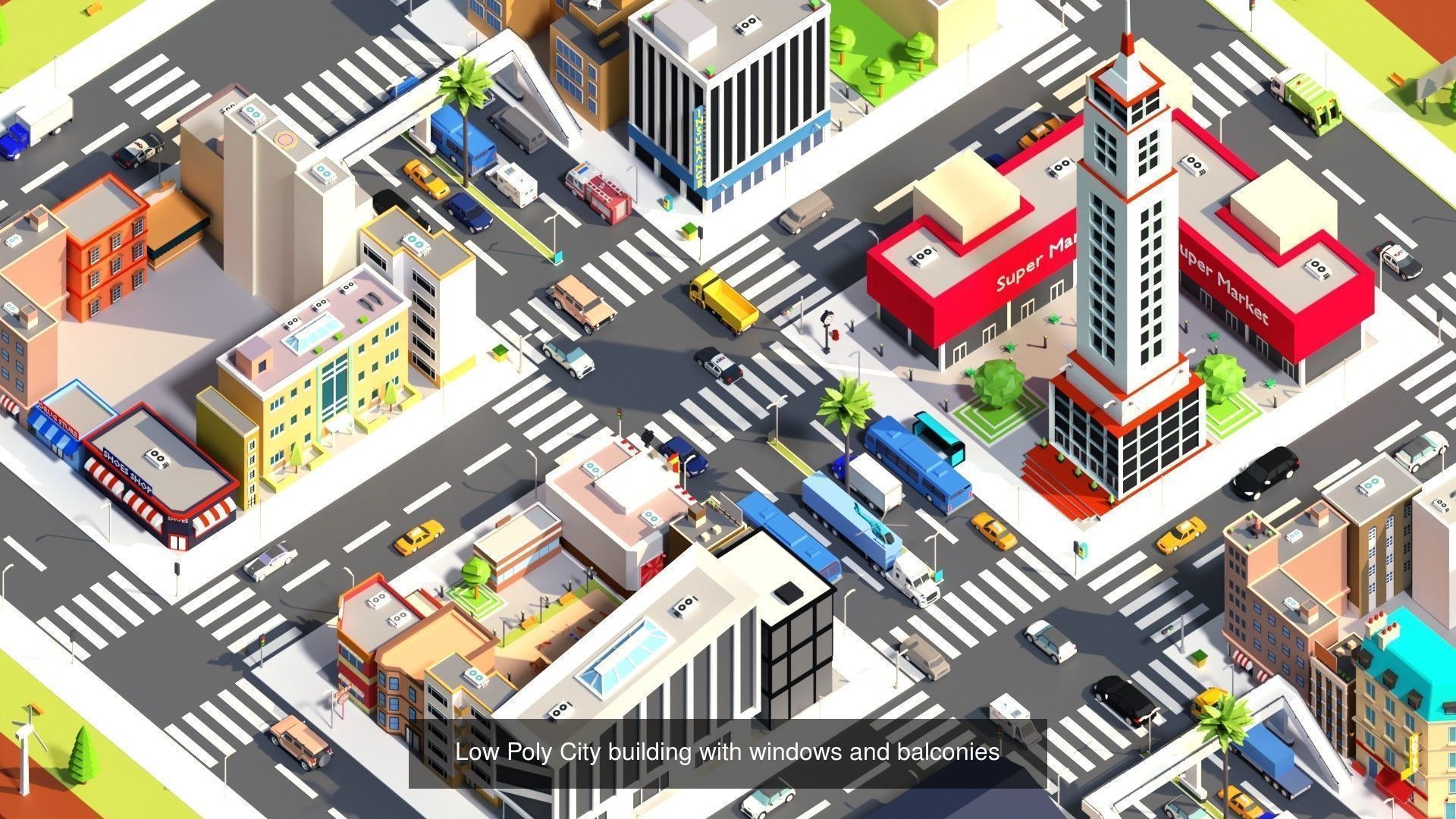 Low Poly Pack All  Assets CGmano 3D Model Collection_38