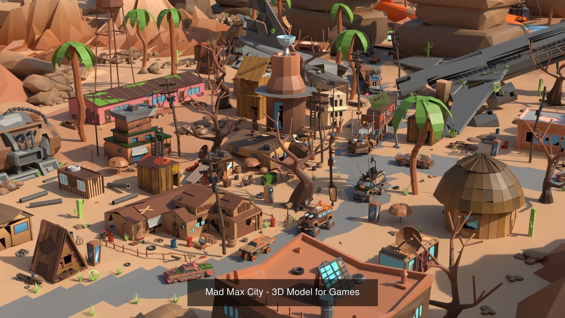 Low Poly Pack All  Assets CGmano 3D Model Collection_19