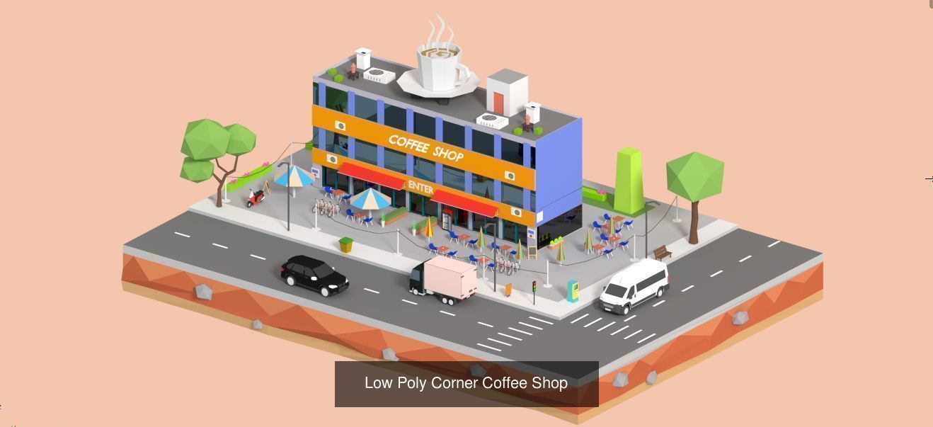 Low Poly Pack All  Assets CGmano 3D Model Collection_54