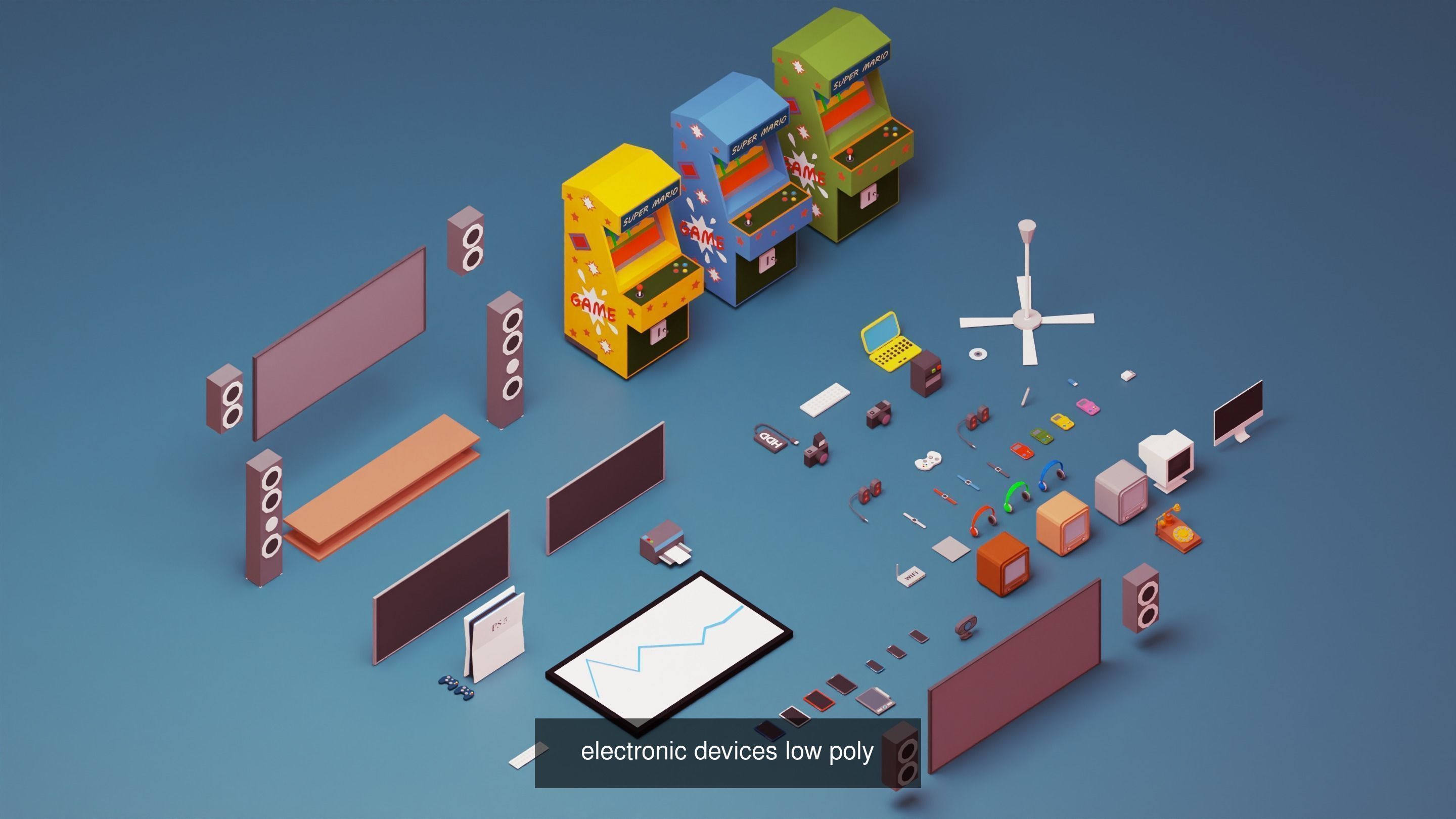 Low Poly Pack All  Assets CGmano 3D Model Collection_74