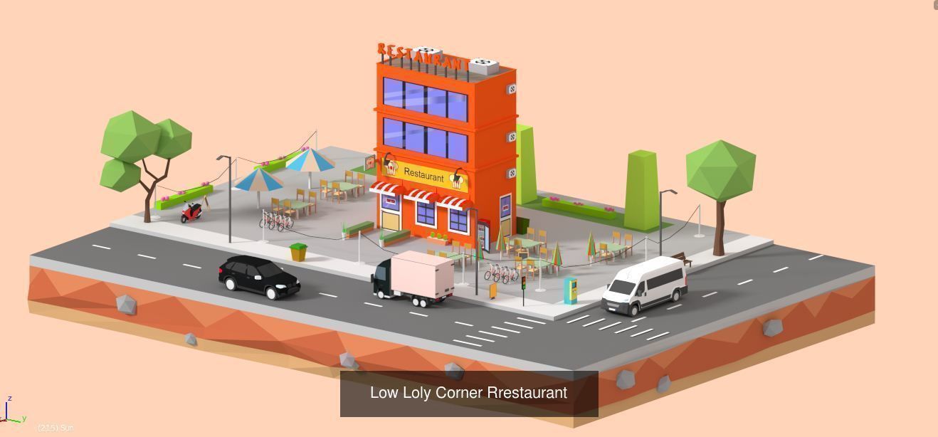 Low Poly Pack All  Assets CGmano 3D Model Collection_52