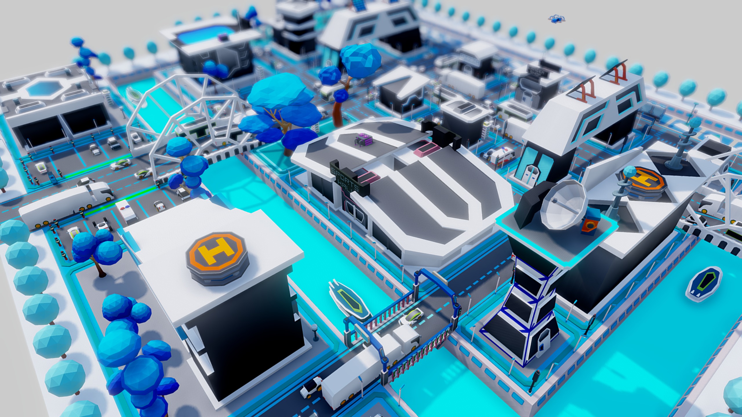 Low Poly Pack All  Assets CGmano 3D Model Collection_98