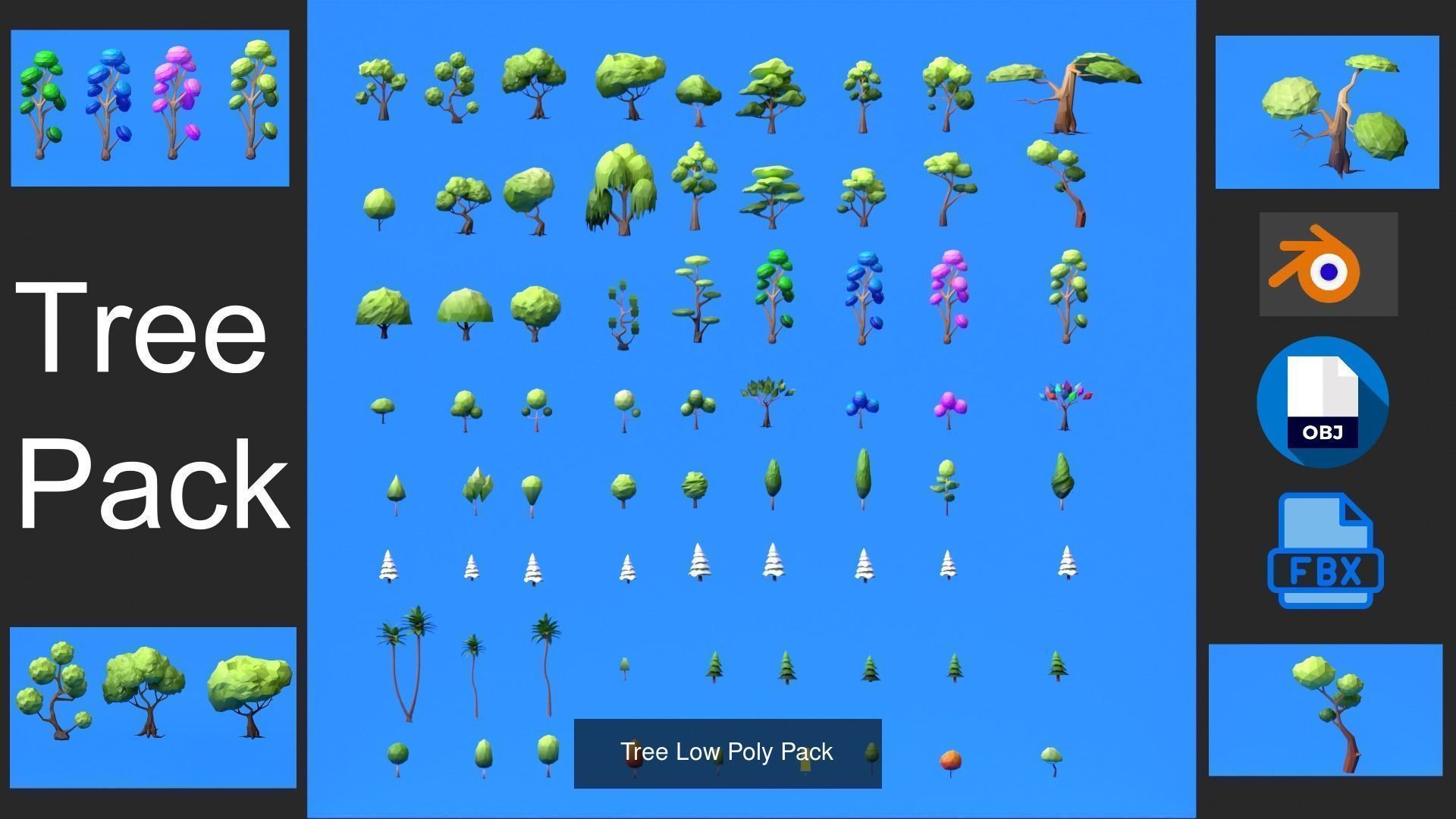 Low Poly Pack All  Assets CGmano 3D Model Collection_42