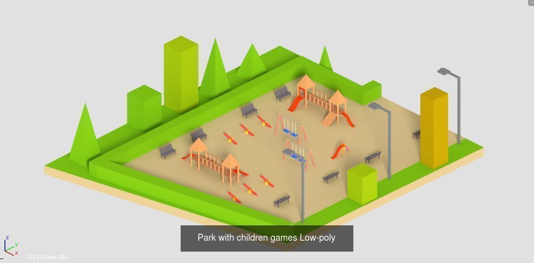 Low Poly Pack All  Assets CGmano 3D Model Collection_68