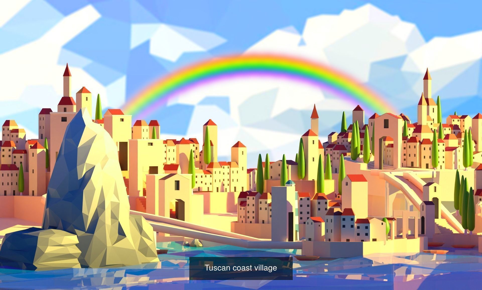 Low Poly Pack All  Assets CGmano 3D Model Collection_39