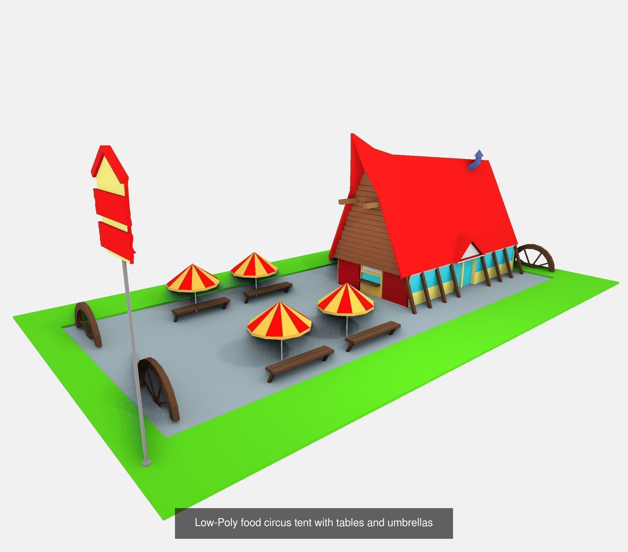 Low Poly Pack All  Assets CGmano 3D Model Collection_53