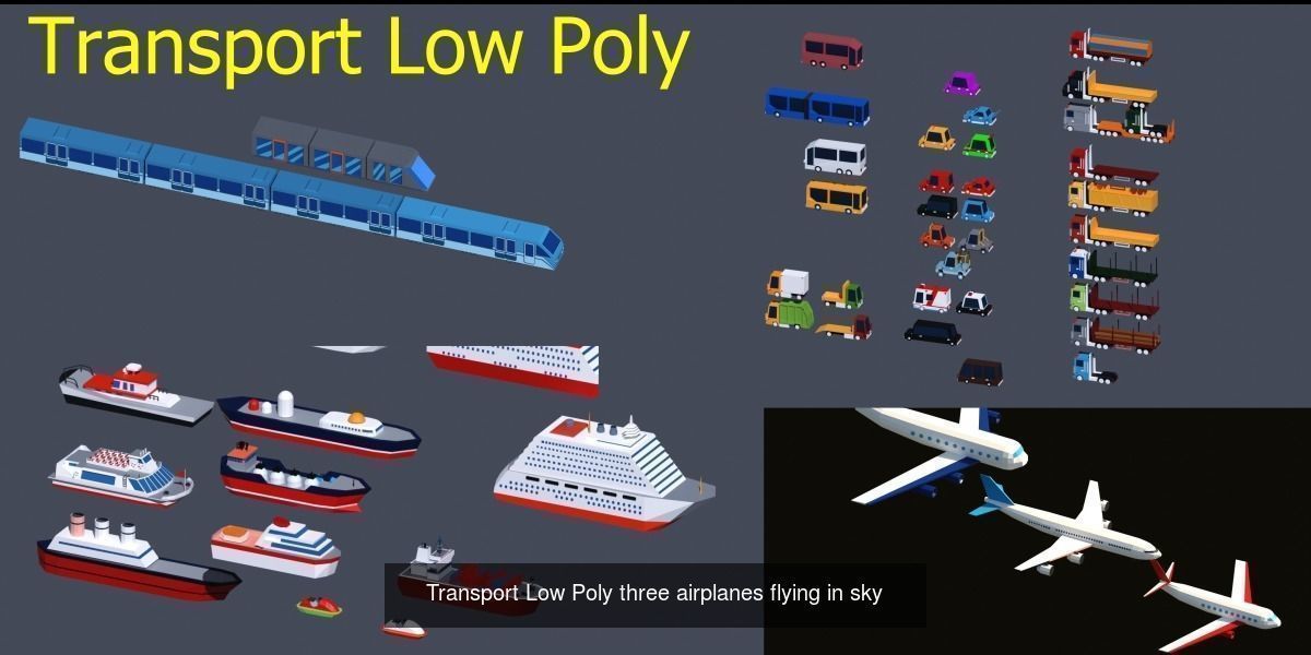 Low Poly Pack All  Assets CGmano 3D Model Collection_69