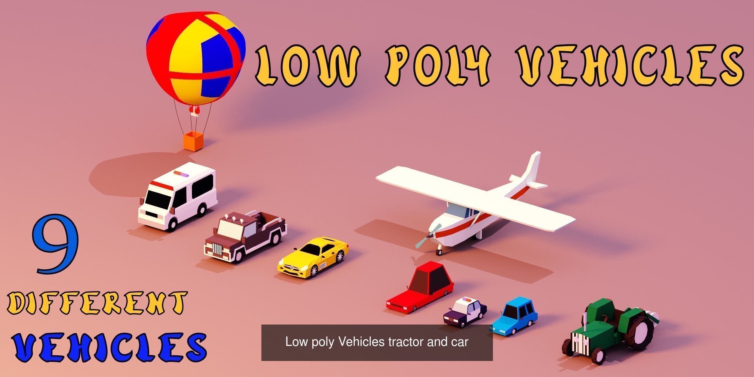 Low Poly Pack All  Assets CGmano 3D Model Collection_77
