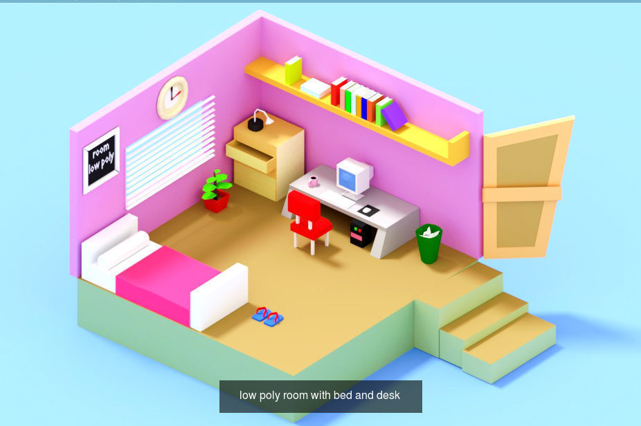 Low Poly Pack All  Assets CGmano 3D Model Collection_51