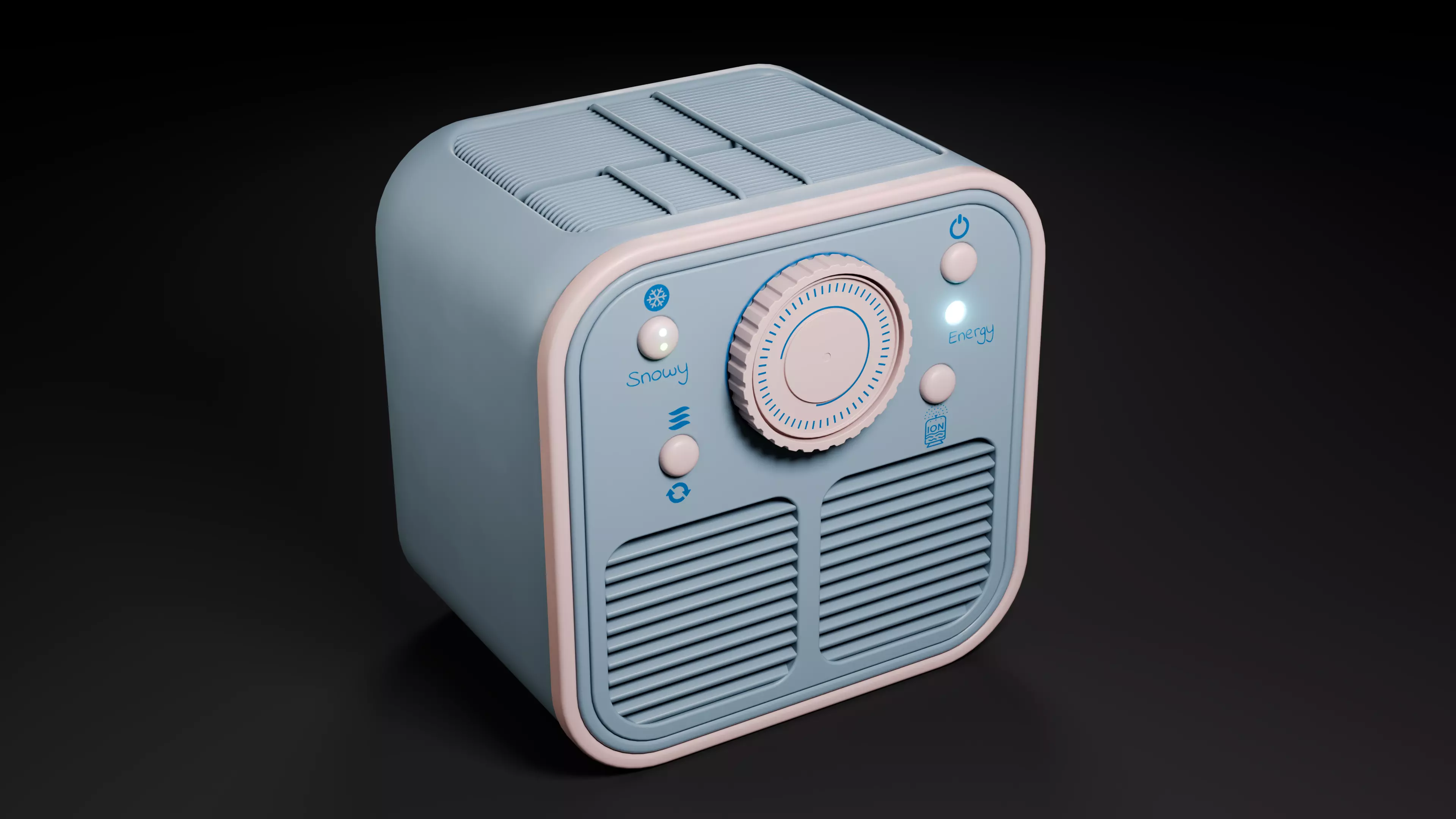 Ionizer Low-poly 3D model_0