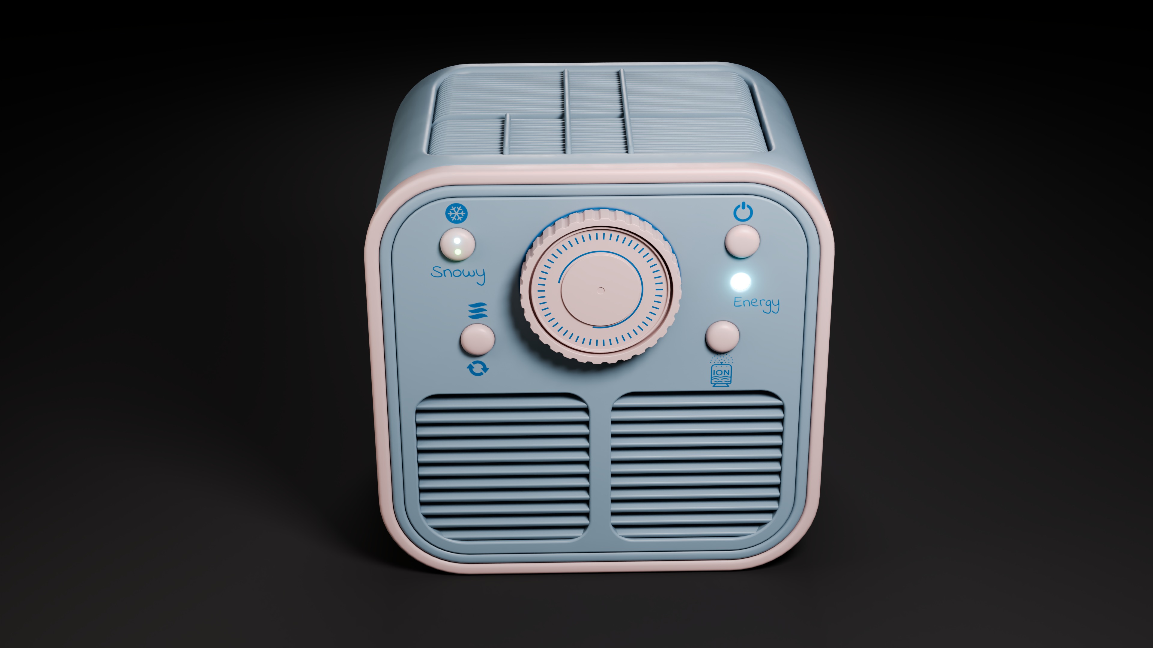 Ionizer Low-poly 3D model_3