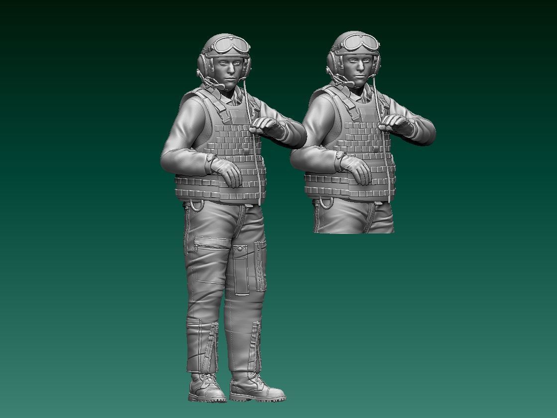 Abrams US tank soldier 3D print model_56