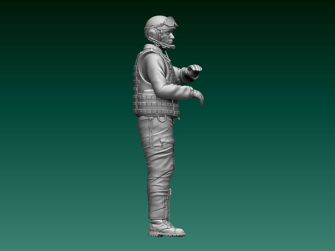 Abrams US tank soldier 3D print model_71