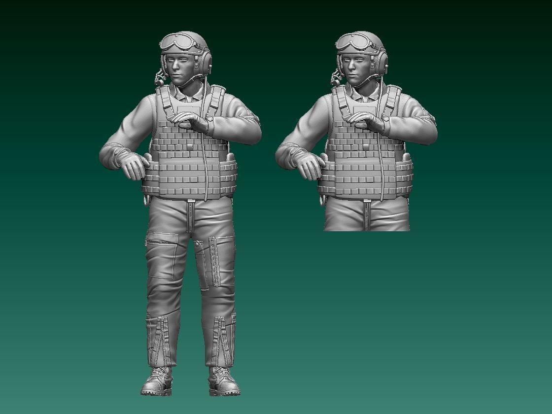 Abrams US tank soldier 3D print model_36