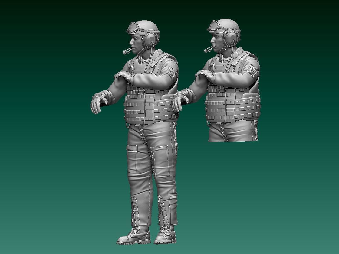 Abrams US tank soldier 3D print model_65