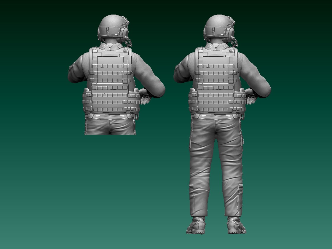 Abrams US tank soldier 3D print model_53