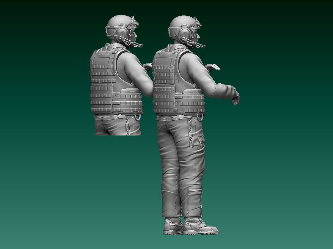 Abrams US tank soldier 3D print model_44