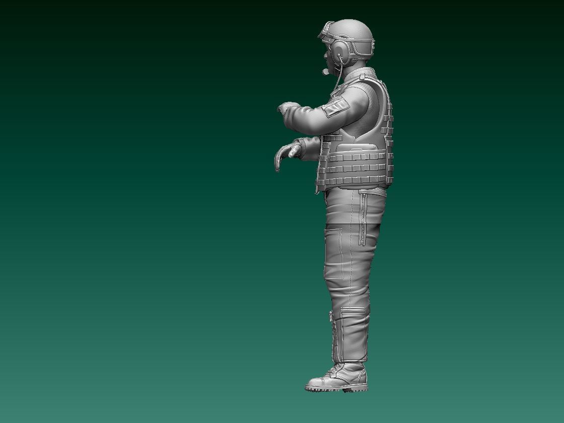 Abrams US tank soldier 3D print model_21