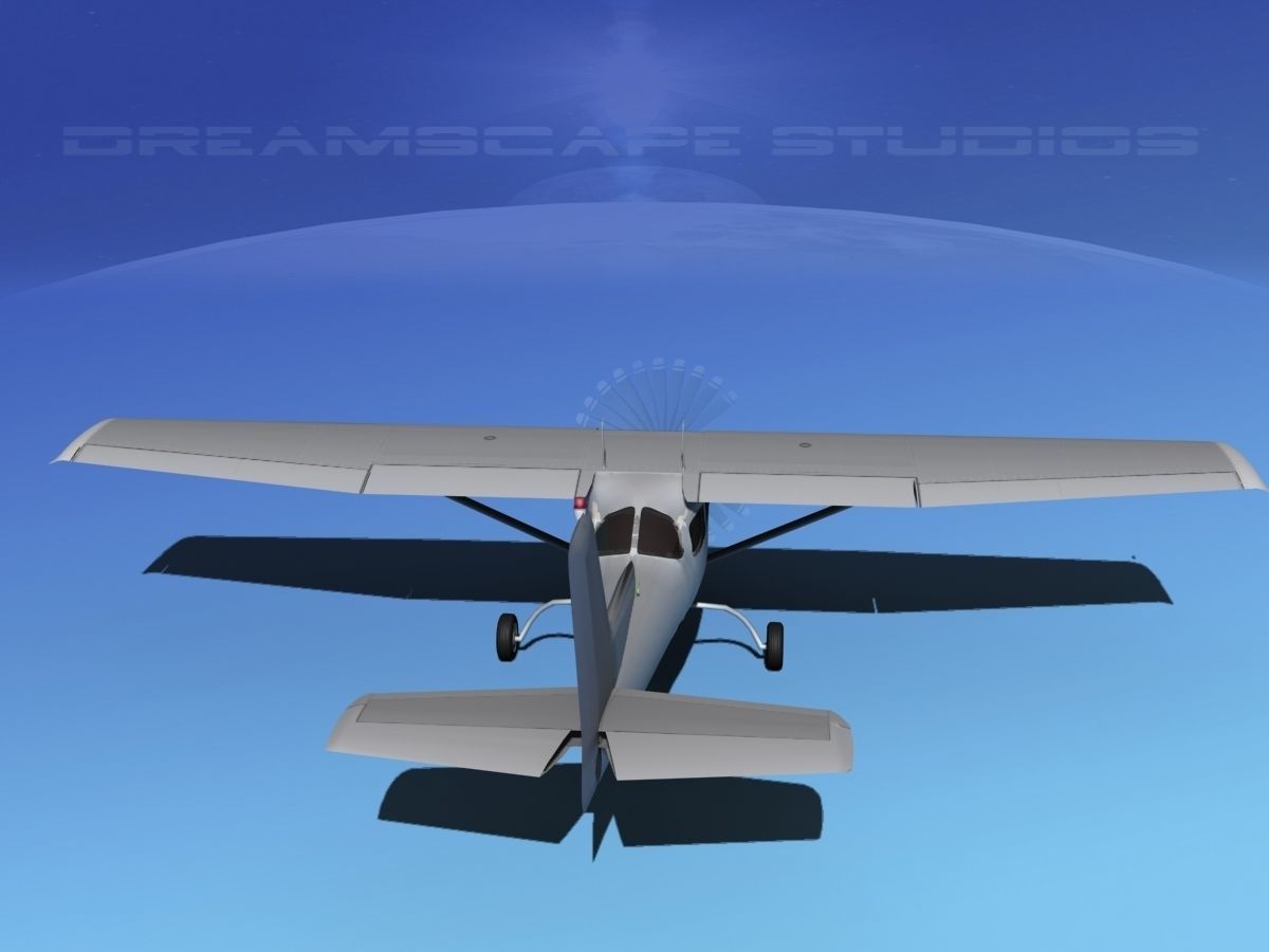 Cessna 172RG Cutlass Bare Metal 3D model_6