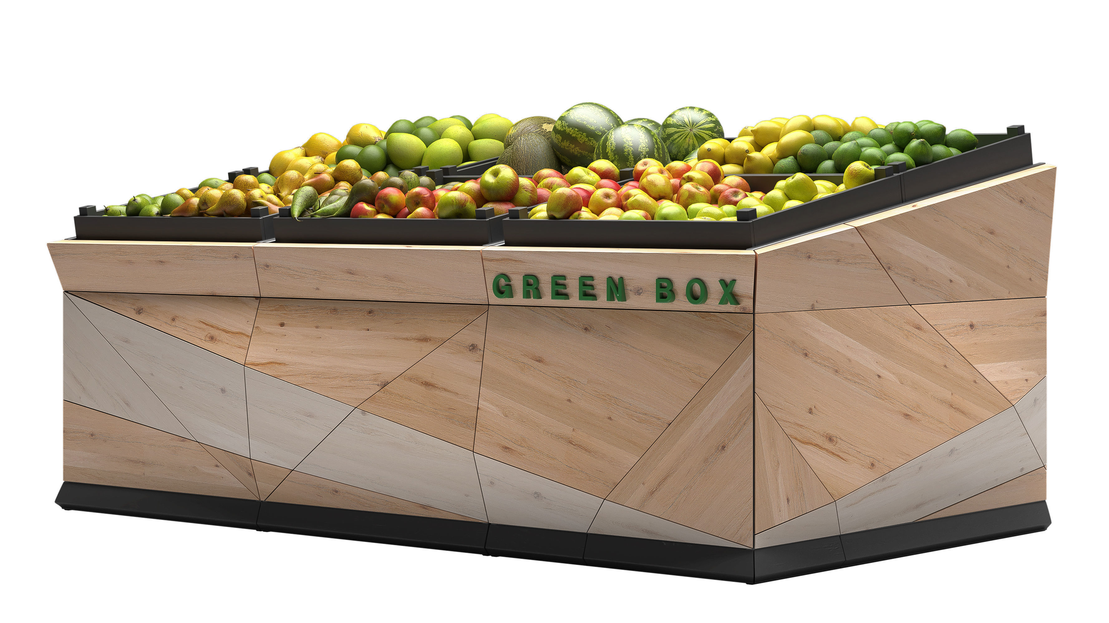 Vegetable Rack Low-poly 3D model_3