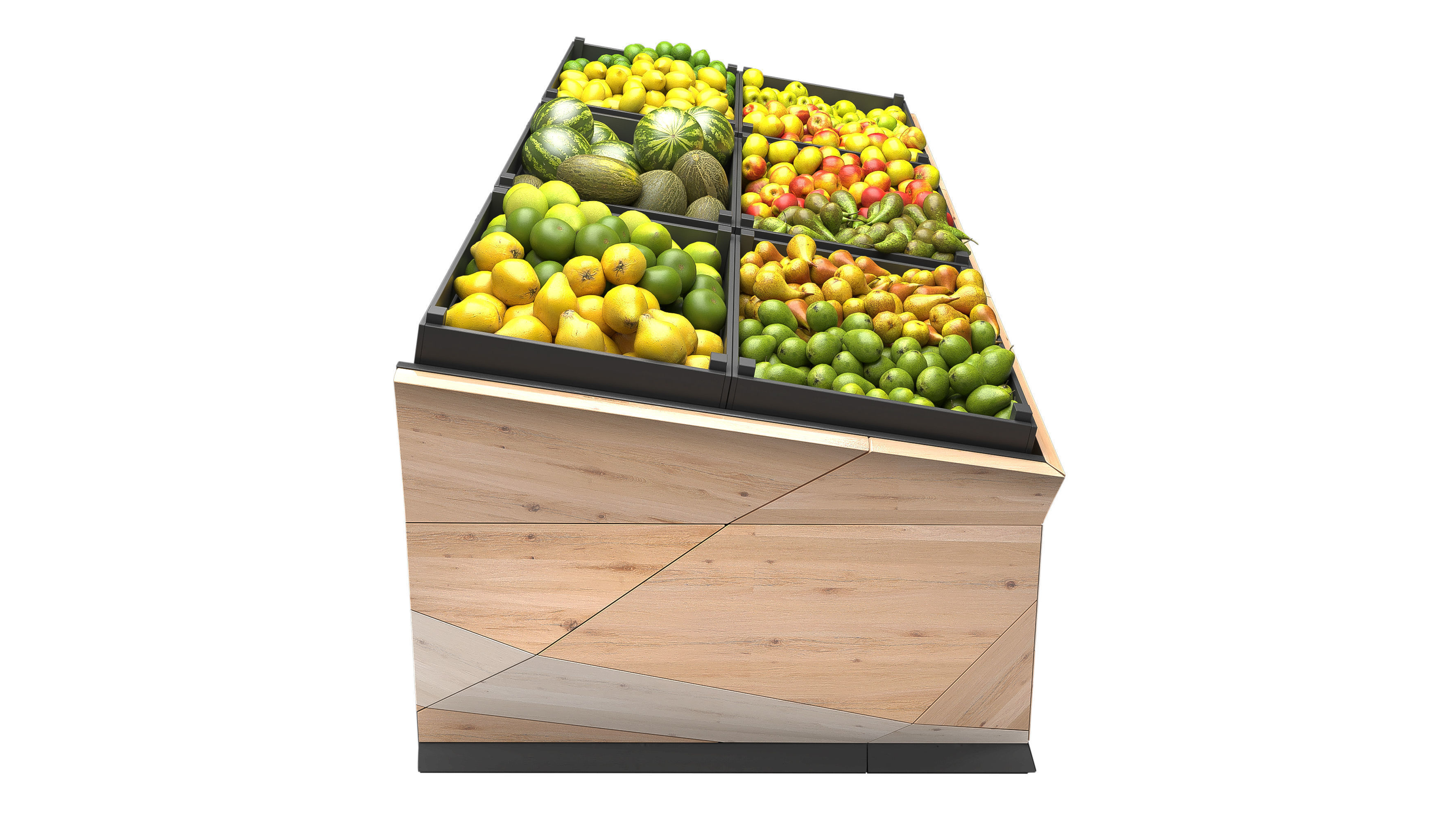 Vegetable Rack Low-poly 3D model_5