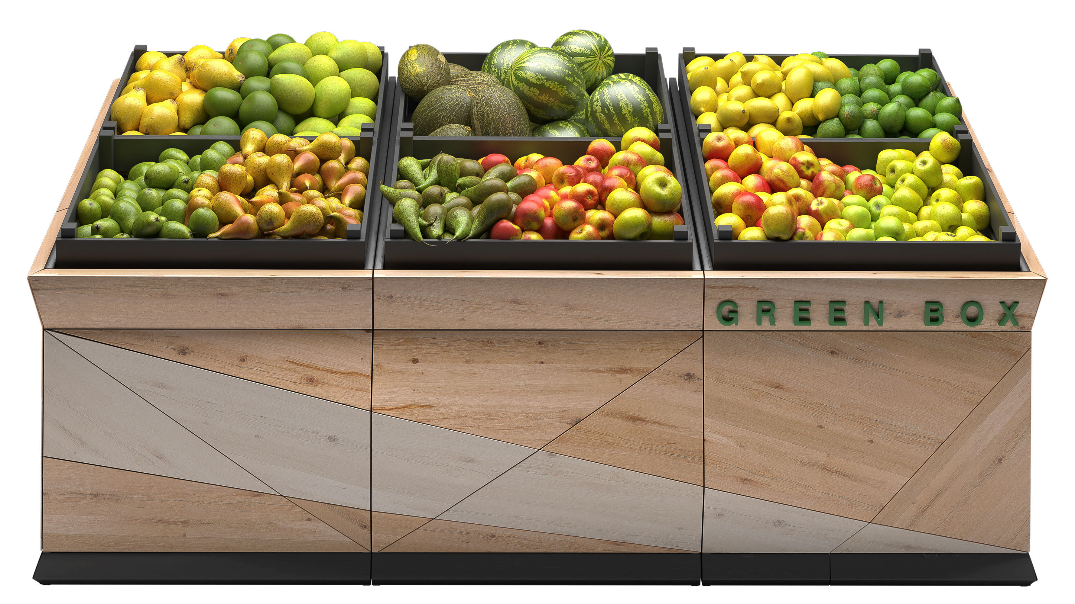 Vegetable Rack Low-poly 3D model_1
