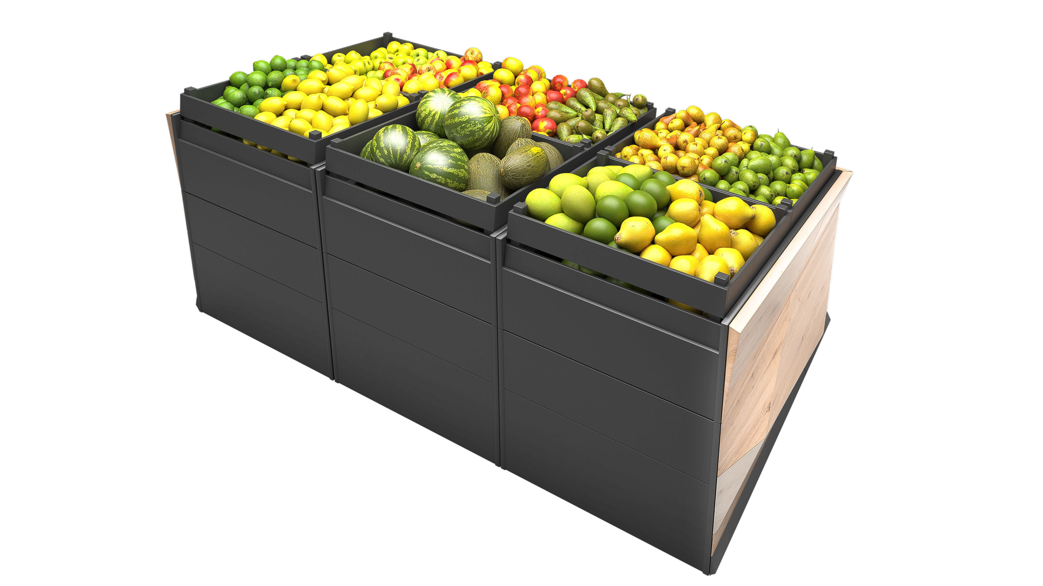 Vegetable Rack Low-poly 3D model_8