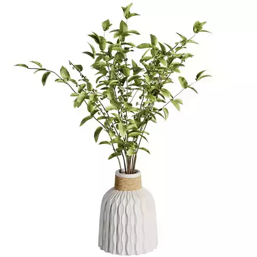 Green branches vase Set43