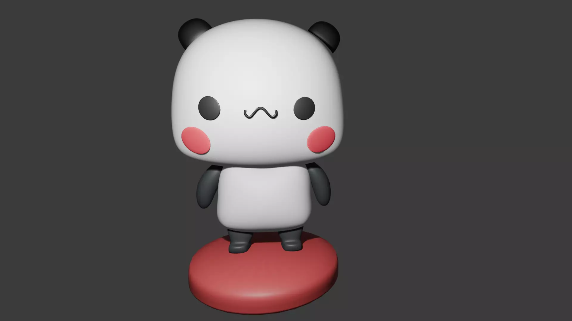 Cute Panda 3D print model_0