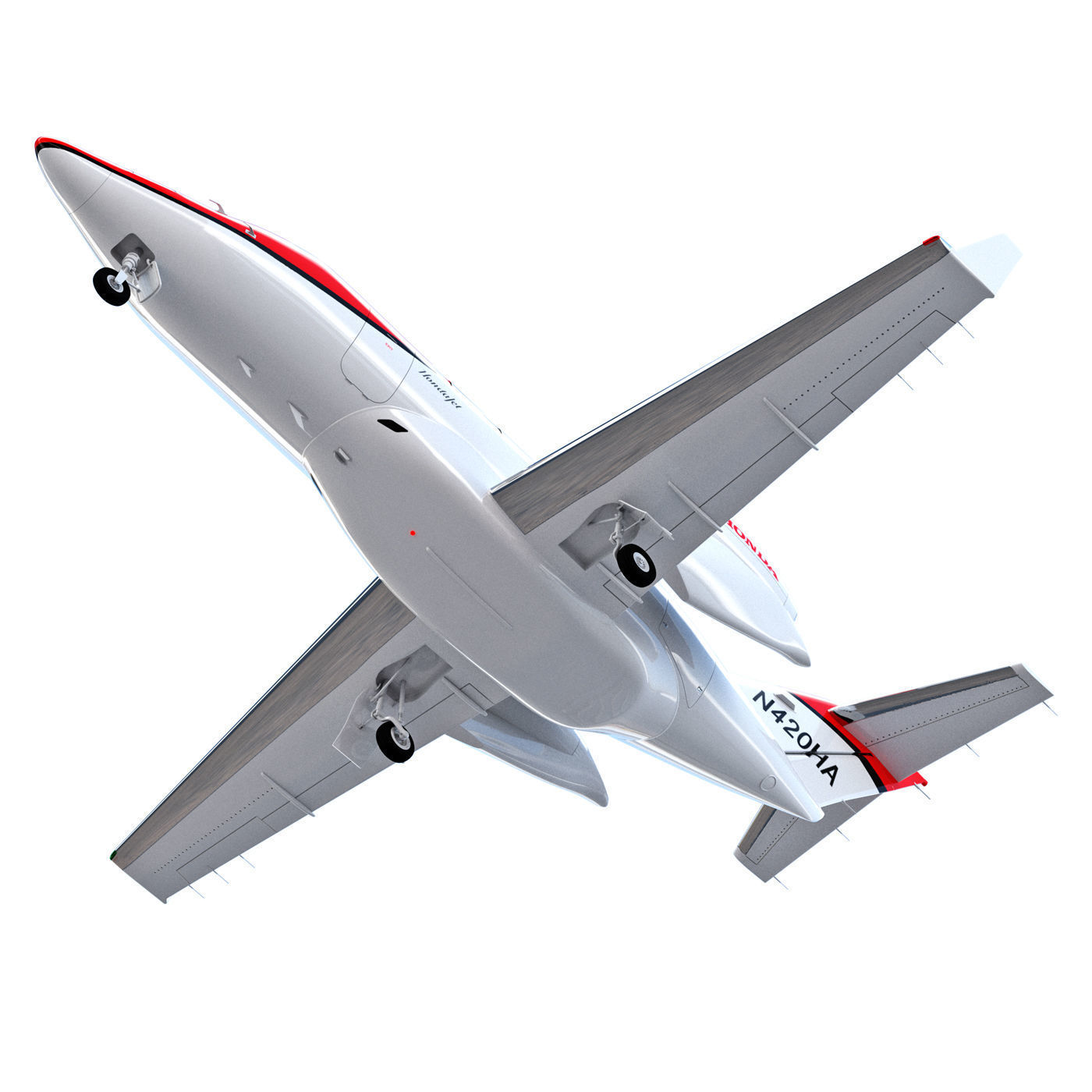 Hondajet airplane 3D model_4