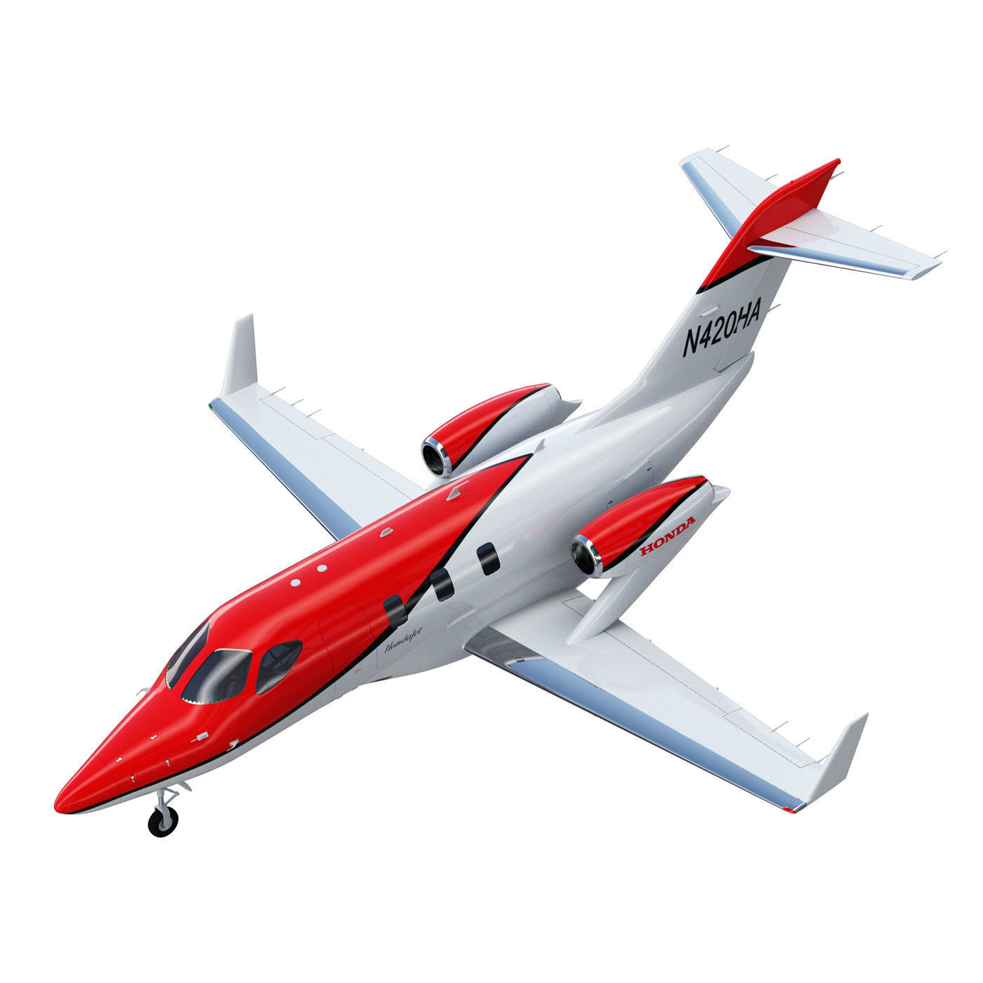 Hondajet airplane 3D model_1
