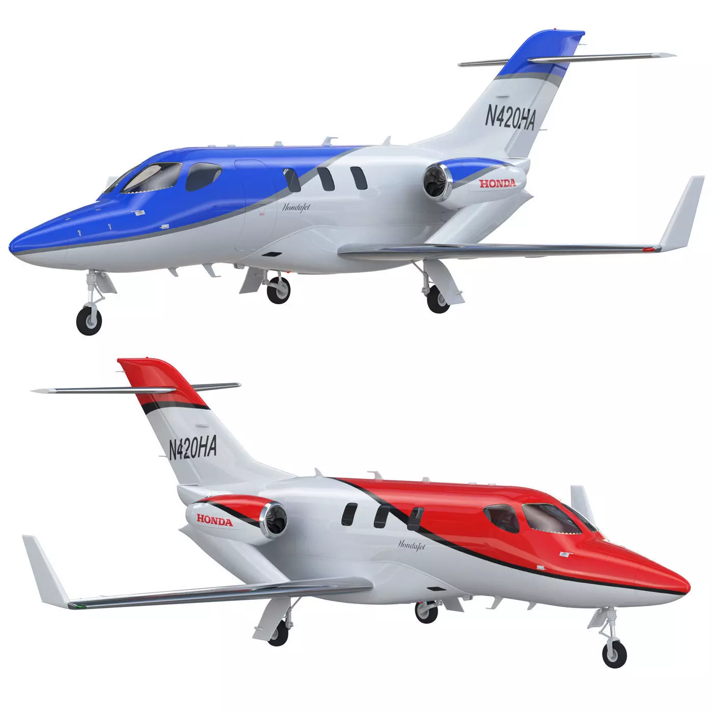 Hondajet airplane 3D model_0